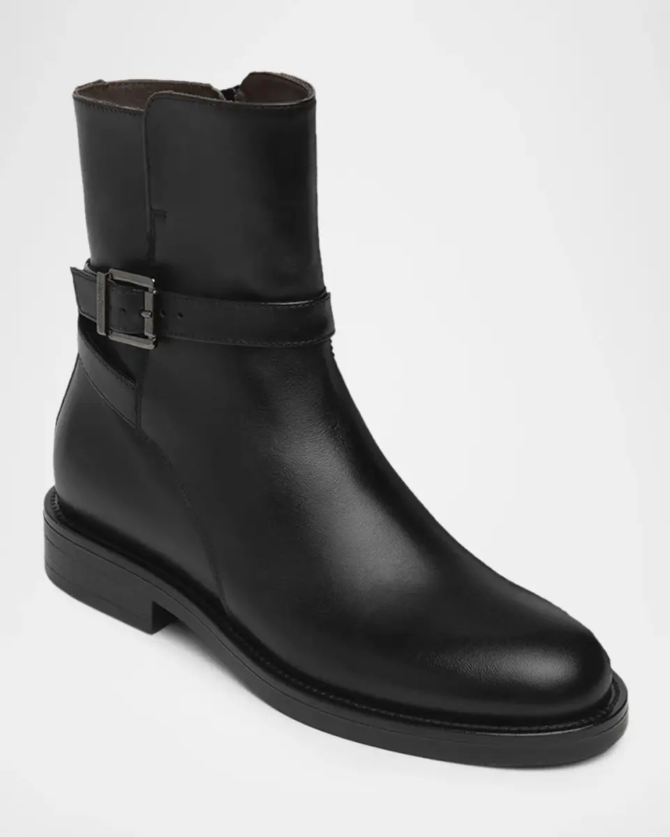 NeroGiardini Buckled Leather Ankle Boots | Thumbnail 2
