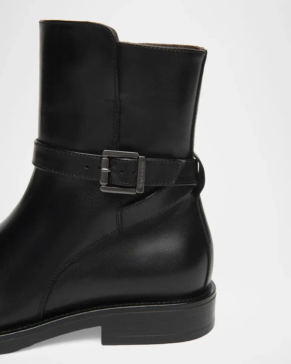 NeroGiardini Buckled Leather Ankle Boots | Thumbnail 3