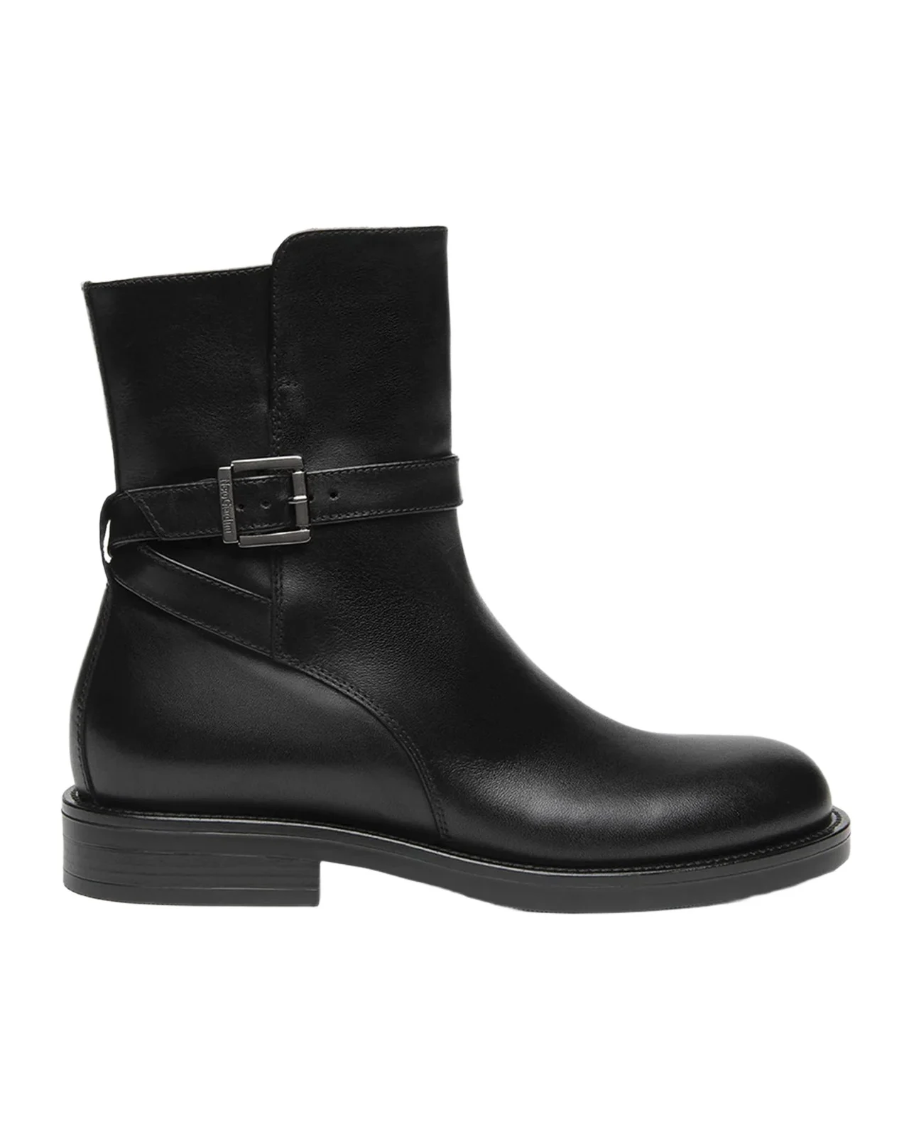 NeroGiardini Buckled Leather Ankle Boots