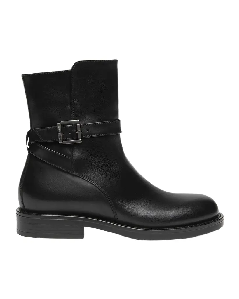 Buckled Leather Ankle Boots Buckled Leather Ankle Boots