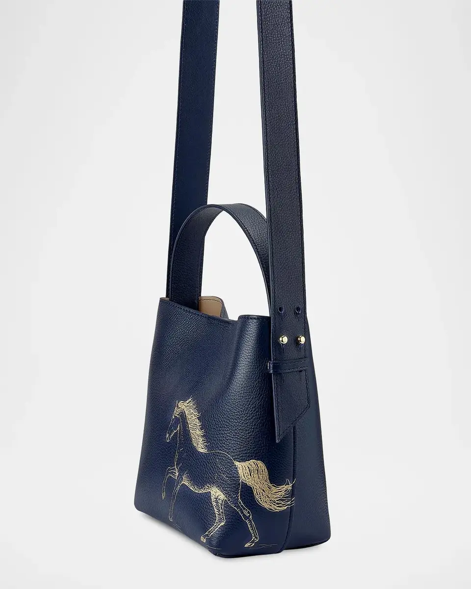 GiGi New York Melissa Bamber X : The Equestrian Edition Graceful Horse Selena Leather Bucket Bag | Thumbnail 2 GiGi New York Melissa Bamber X : The Equestrian Edition Graceful Horse Selena Leather Bucket Bag | Thumbnail 2