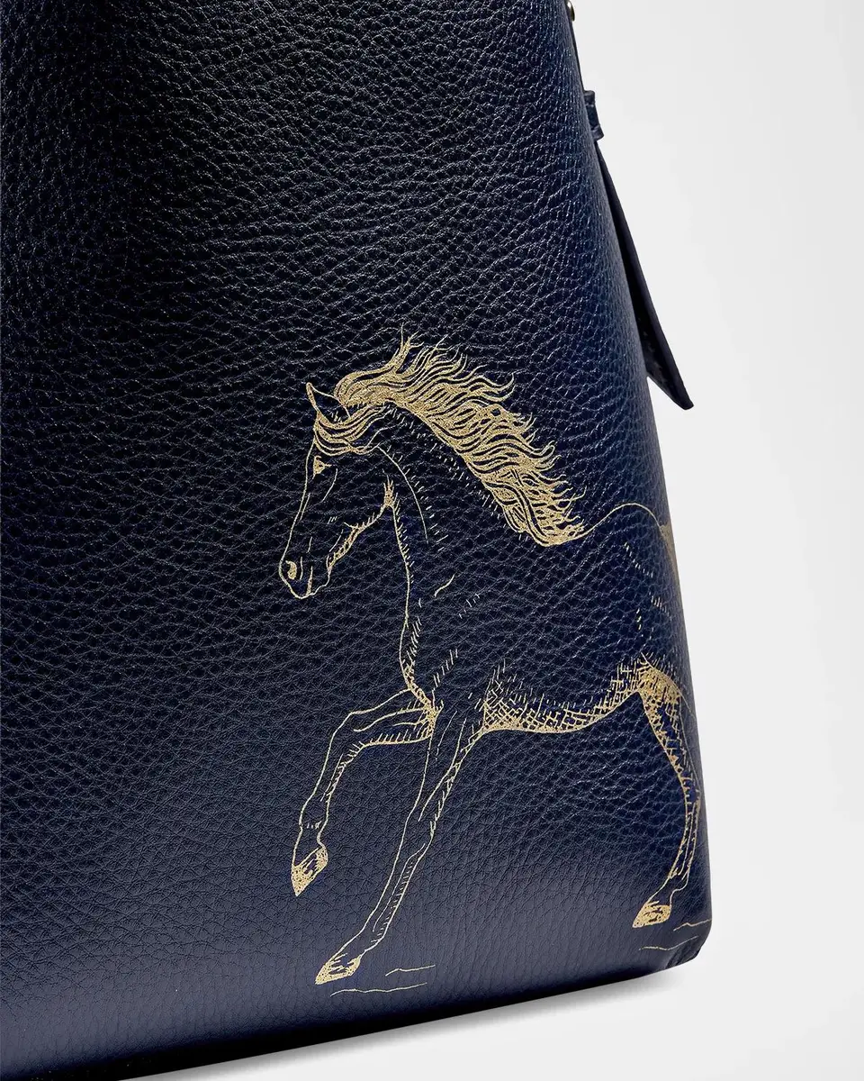 GiGi New York Melissa Bamber X : The Equestrian Edition Graceful Horse Selena Leather Bucket Bag | Thumbnail 5 GiGi New York Melissa Bamber X : The Equestrian Edition Graceful Horse Selena Leather Bucket Bag | Thumbnail 5