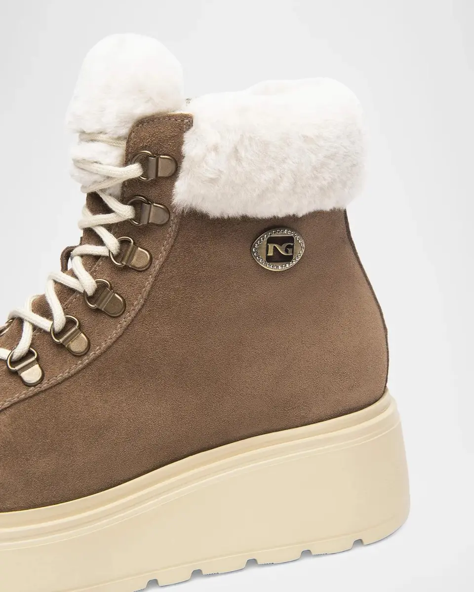 NeroGiardini Faux Fur-Lined Suede Hiker Boots | Thumbnail 3 NeroGiardini Faux Fur-Lined Suede Hiker Boots | Thumbnail 3