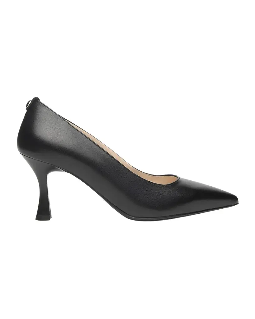 NeroGiardini 75mm Leather Mid-Heel Pumps