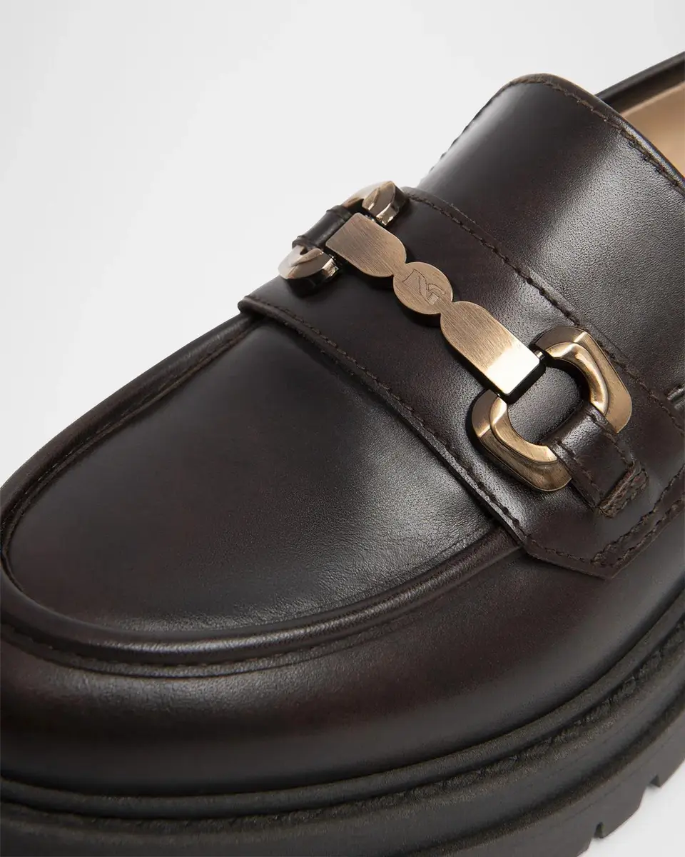 NeroGiardini 40mm Leather Horsebit Loafers | Thumbnail 3 NeroGiardini 40mm Leather Horsebit Loafers | Thumbnail 3