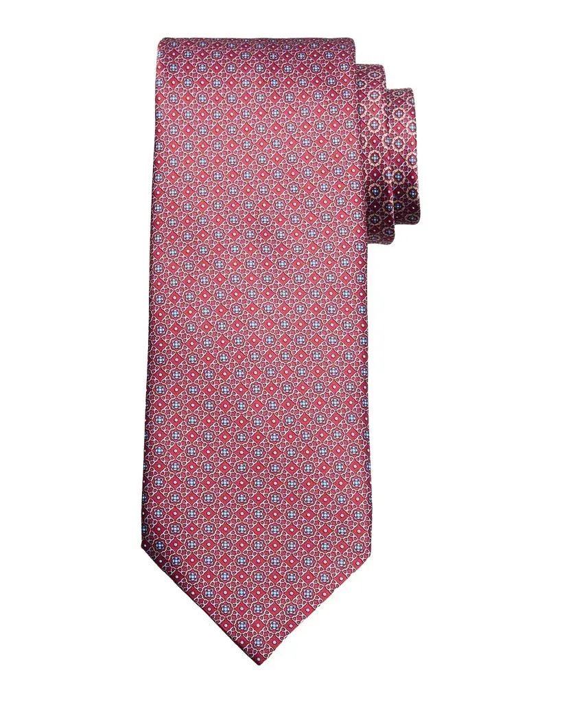 Men's Geometric Mosaic Silk Tie