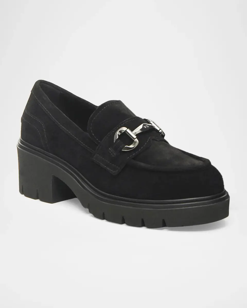 NeroGiardini 60mm Suede Bit Loafers | Thumbnail 2 NeroGiardini 60mm Suede Bit Loafers | Thumbnail 2