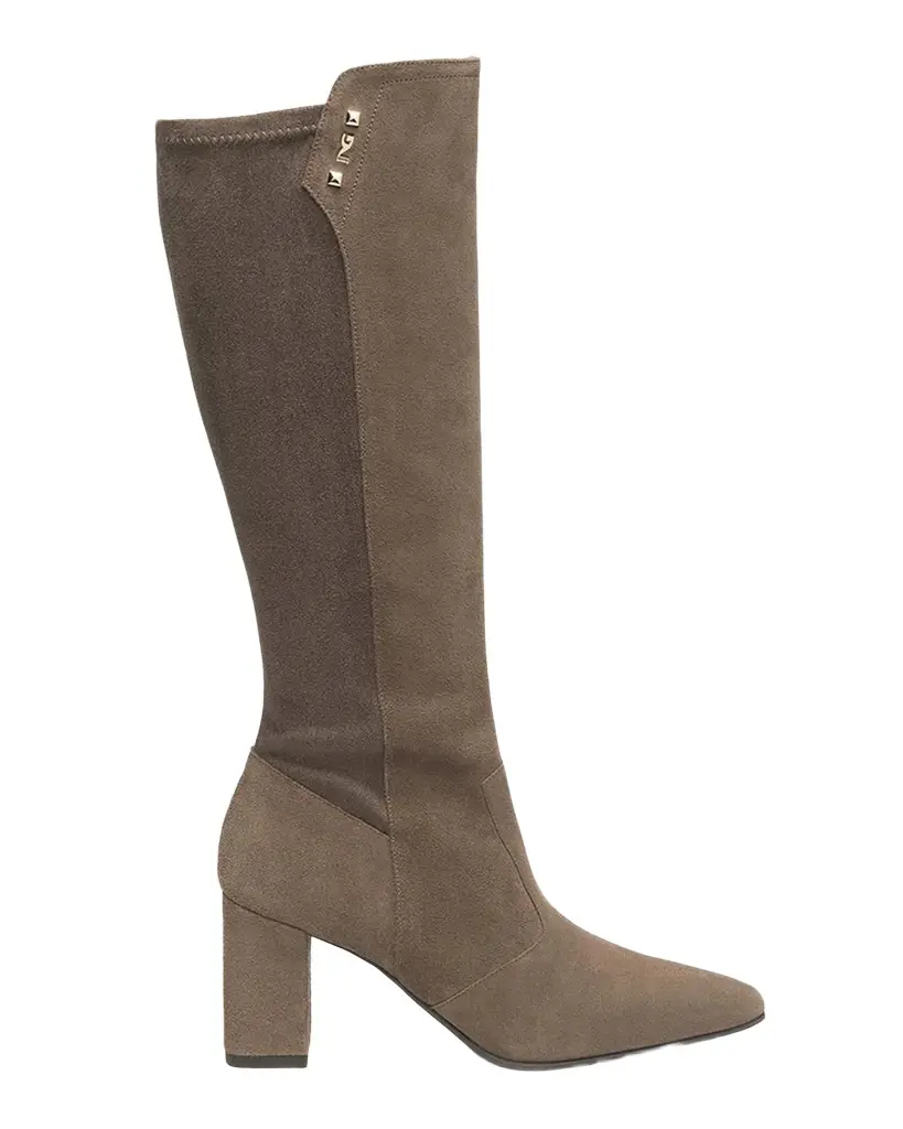 75mm Stretch Suede Knee-High Boots