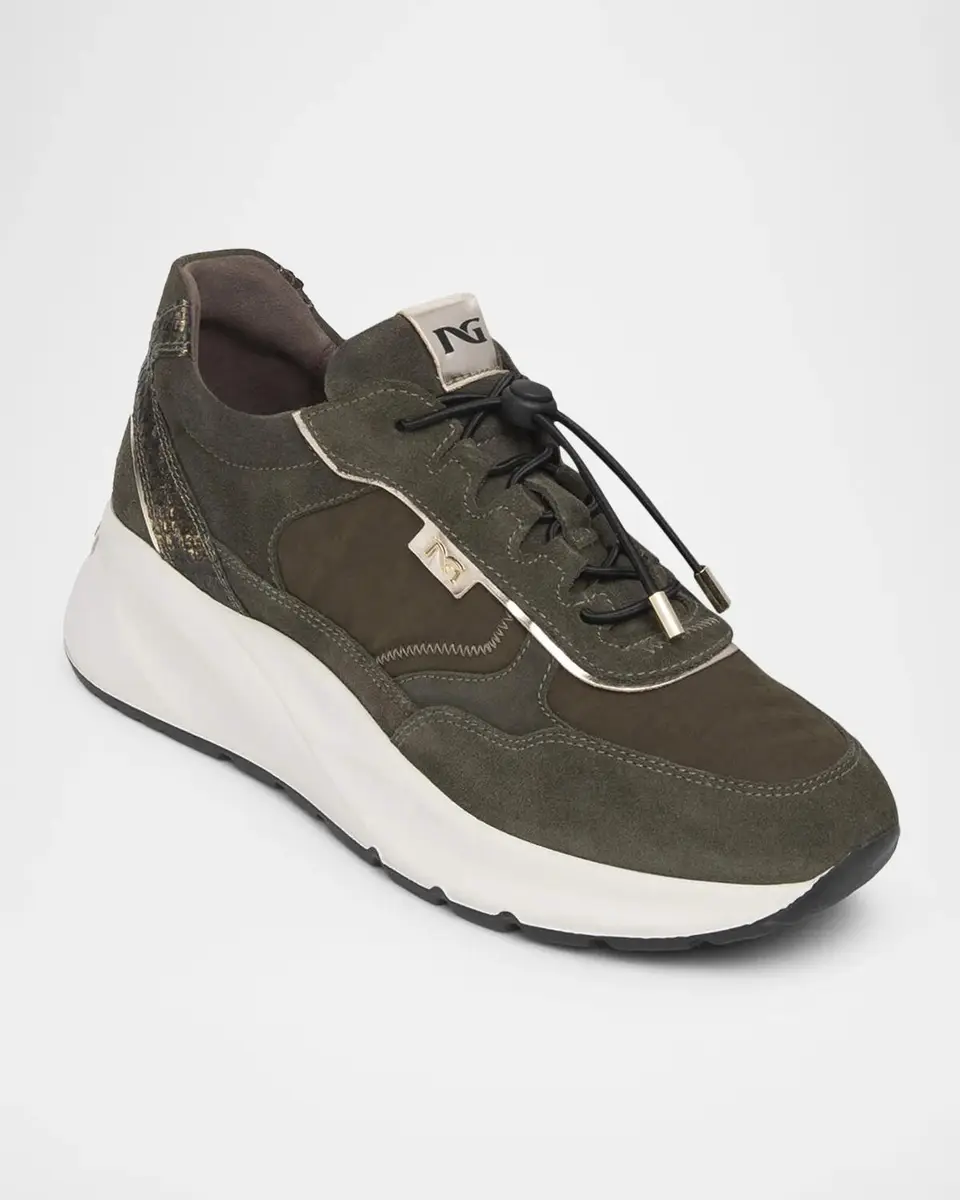 NeroGiardini Bungee Drawcord Suede Sneakers | Thumbnail 2 NeroGiardini Bungee Drawcord Suede Sneakers | Thumbnail 2