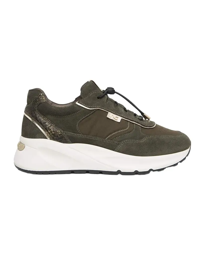 NeroGiardini Bungee Drawcord Suede Sneakers