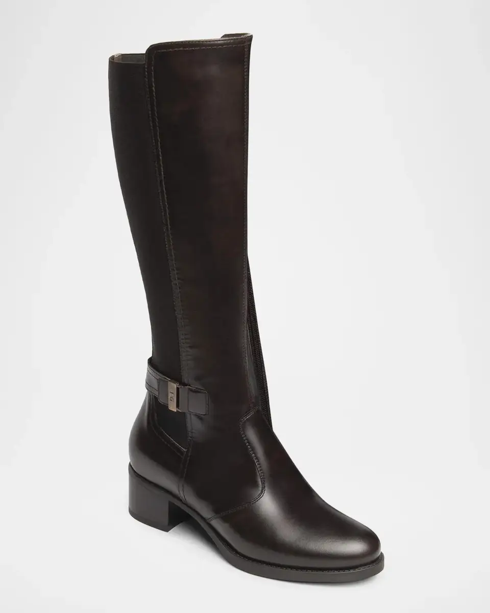 NeroGiardini 40mm Leather Knee-High Boots | Thumbnail 2 NeroGiardini 40mm Leather Knee-High Boots | Thumbnail 2