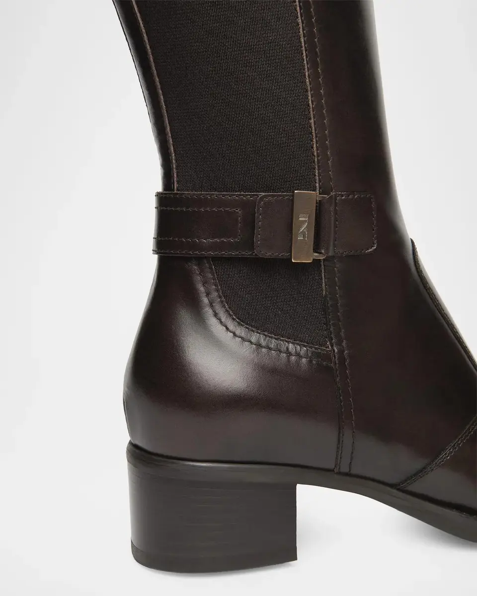 NeroGiardini 40mm Leather Knee-High Boots | Thumbnail 3 NeroGiardini 40mm Leather Knee-High Boots | Thumbnail 3