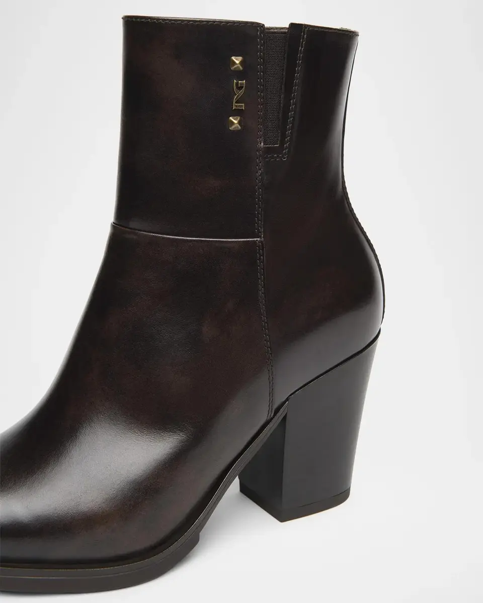 NeroGiardini 80mm Leather Western Ankle Boots | Thumbnail 3 NeroGiardini 80mm Leather Western Ankle Boots | Thumbnail 3