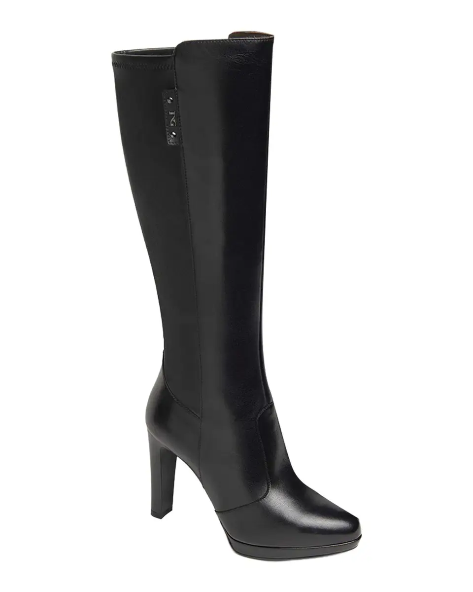 NeroGiardini 100mm Platform Leather Knee-High Boots | Thumbnail 4 NeroGiardini 100mm Platform Leather Knee-High Boots | Thumbnail 4