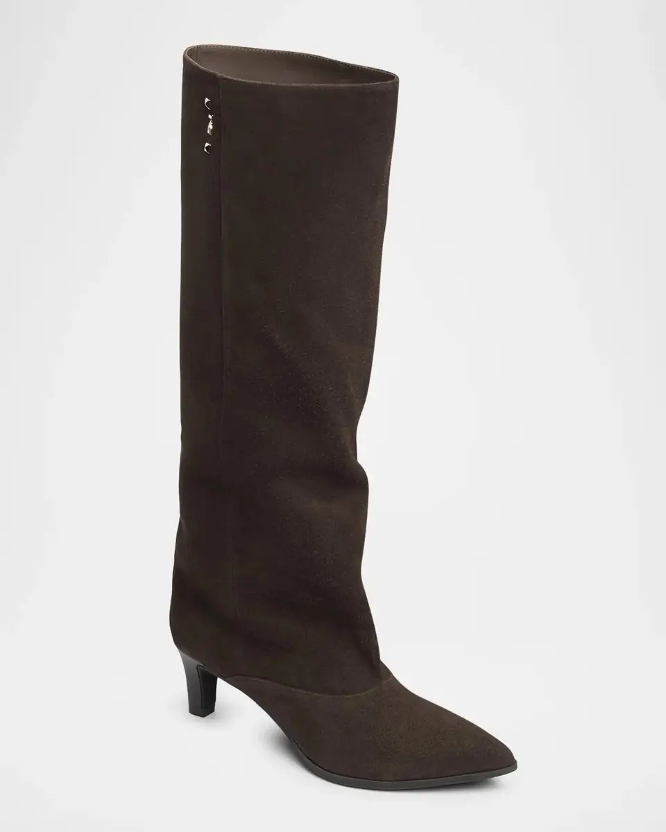 NeroGiardini 50mm Suede Knee-High Boots | Thumbnail 2 NeroGiardini 50mm Suede Knee-High Boots | Thumbnail 2