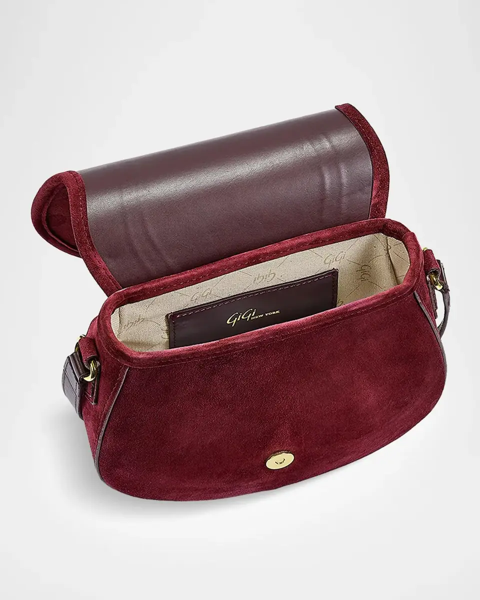 GiGi New York Jenni Suede Saddle Bag | Thumbnail 2 GiGi New York Jenni Suede Saddle Bag | Thumbnail 2