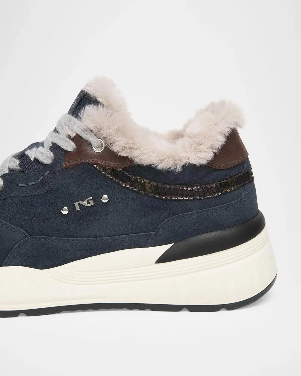 NeroGiardini Platform Suede Sneakers | Thumbnail 3 NeroGiardini Platform Suede Sneakers | Thumbnail 3