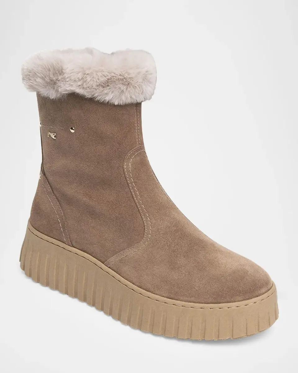 NeroGiardini Platform Suede Ankle Boots | Thumbnail 2 NeroGiardini Platform Suede Ankle Boots | Thumbnail 2