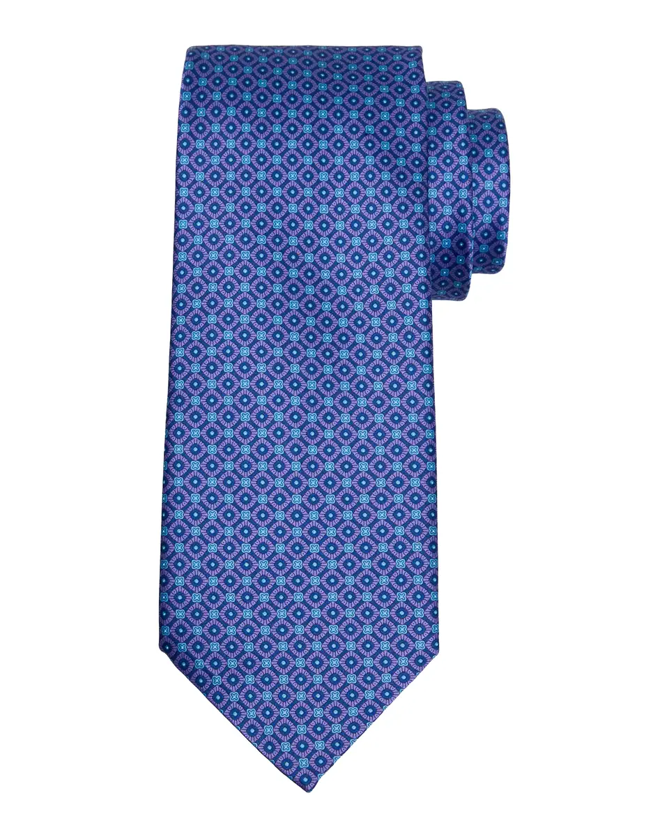 Stefano Ricci Men's Square & Diamond-Print Silk Tie | Thumbnail 2 Stefano Ricci Men's Square & Diamond-Print Silk Tie | Thumbnail 2