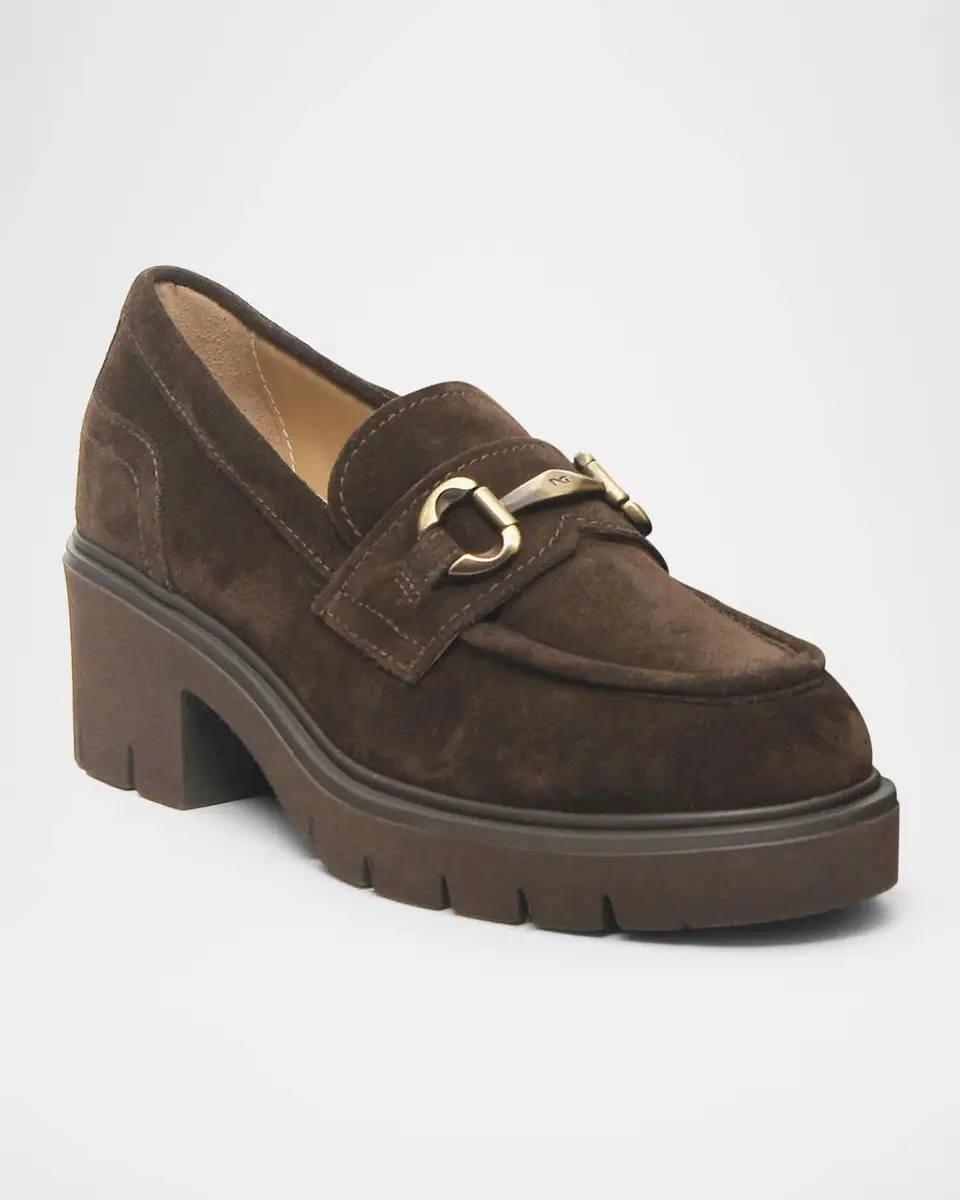 NeroGiardini 60mm Suede Bit Loafers | Thumbnail 2 NeroGiardini 60mm Suede Bit Loafers | Thumbnail 2