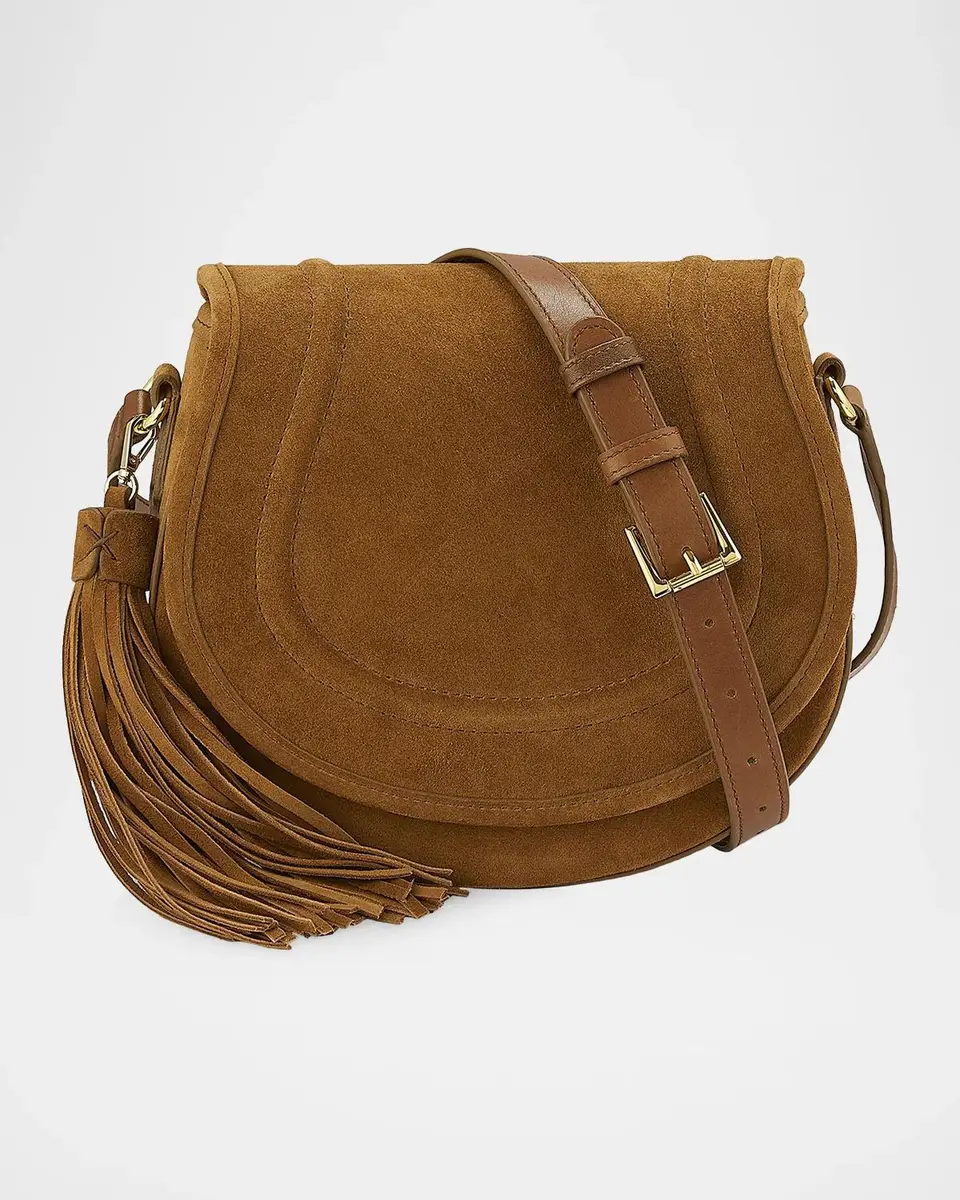 GiGi New York Jenni Suede Saddle Bag | Thumbnail 2
