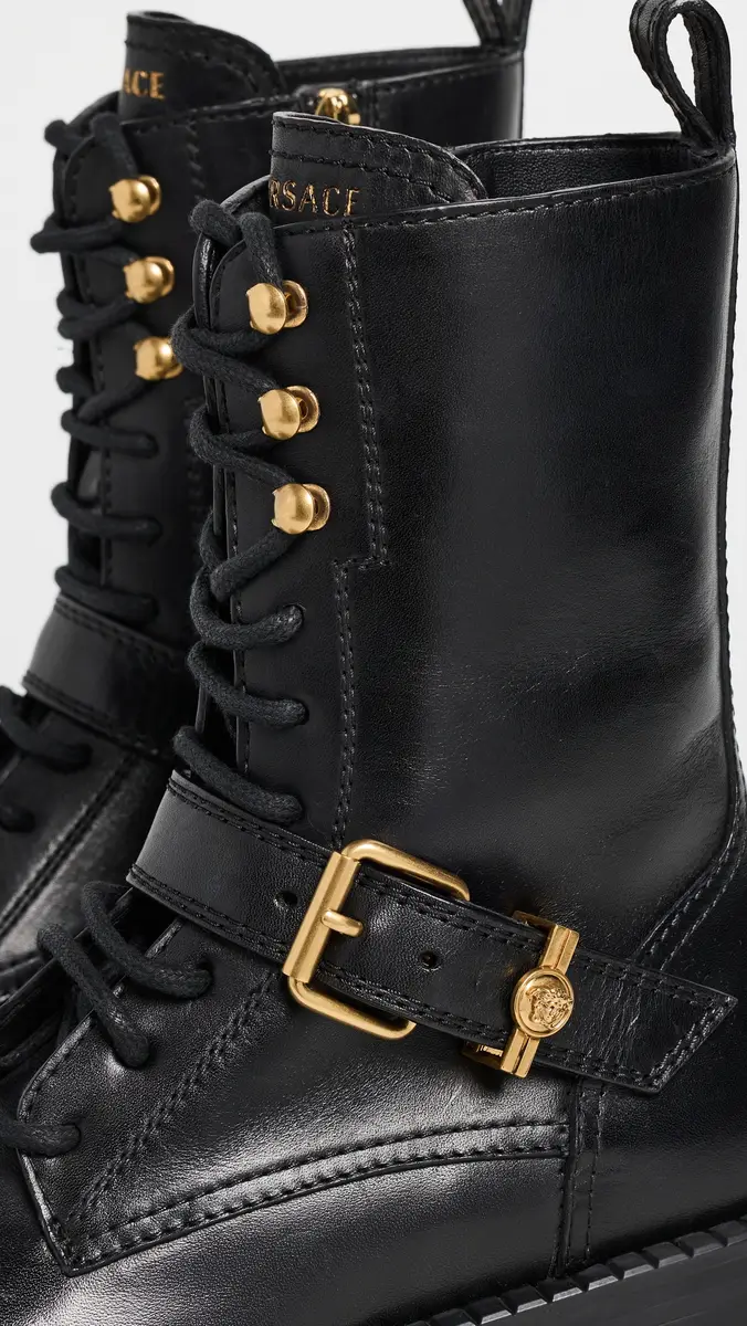 Versace Calf Leather Booties | Thumbnail 6 Versace Calf Leather Booties | Thumbnail 6