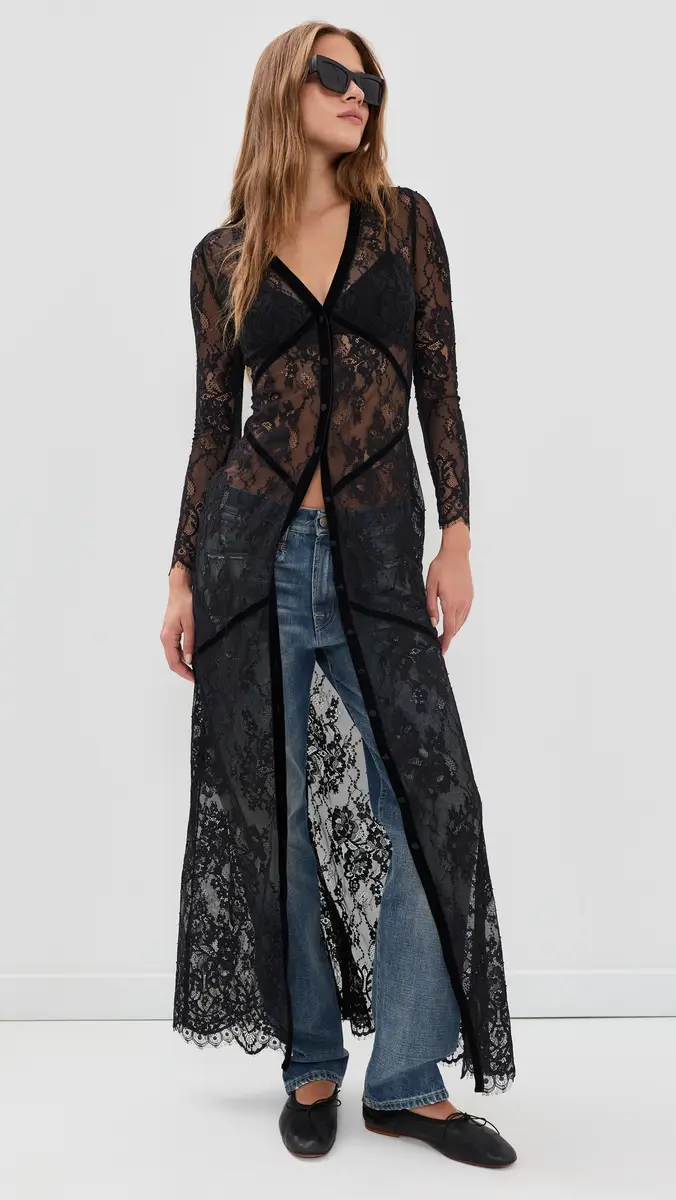 L'Agence Poesy Lace Maxi Dress | Thumbnail 2
