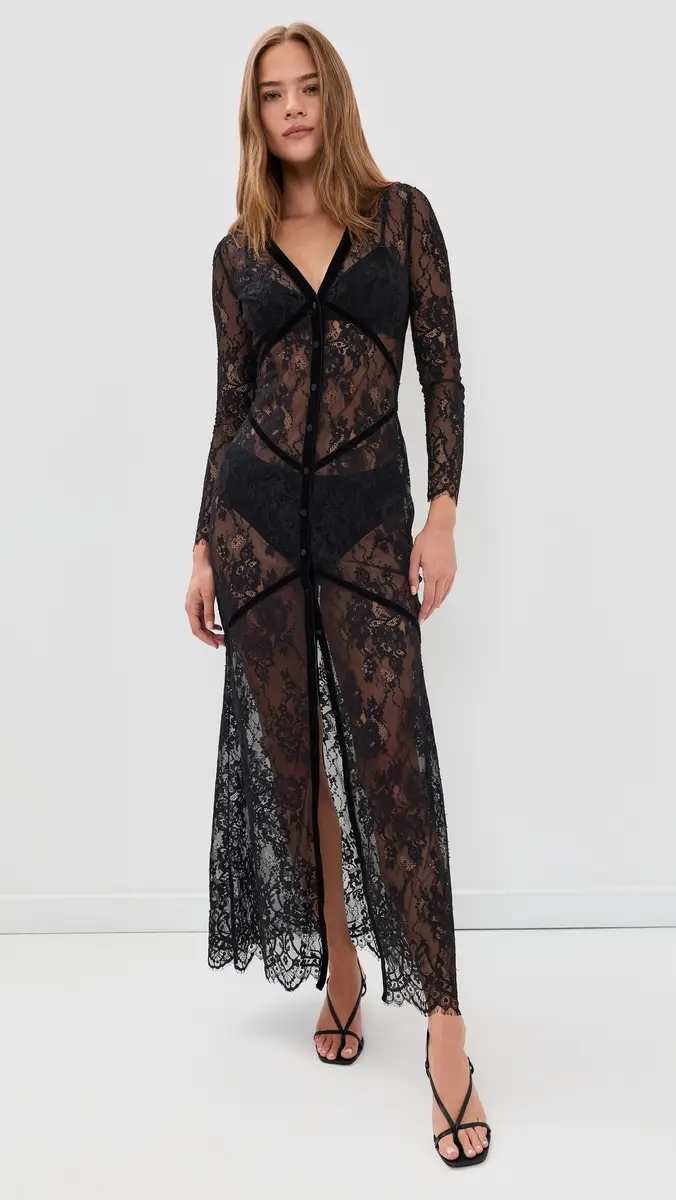 L'Agence Poesy Lace Maxi Dress | Thumbnail 3