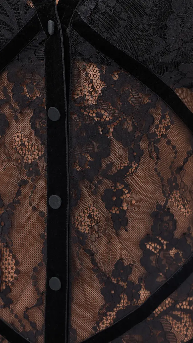 L'Agence Poesy Lace Maxi Dress | Thumbnail 6