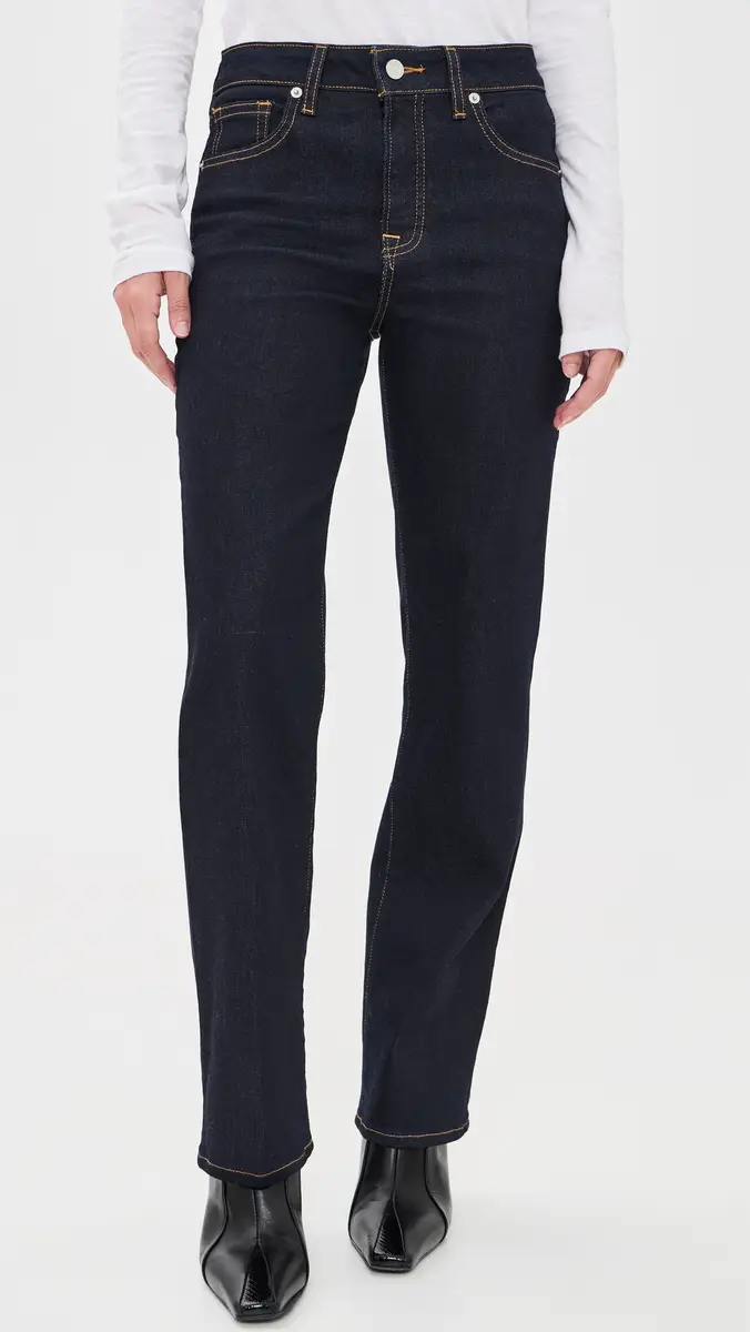 GOOD AMERICAN Good Petite Straight Jeans | Thumbnail 2 GOOD AMERICAN Good Petite Straight Jeans | Thumbnail 2