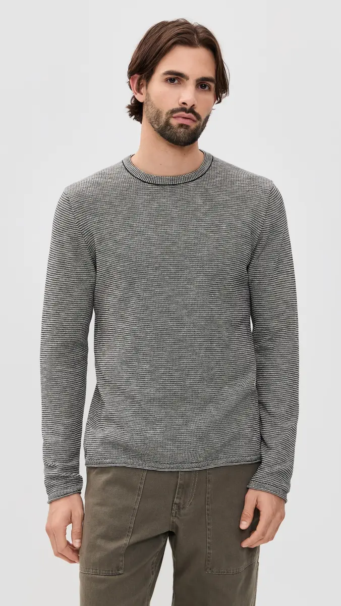 Billy Reid Tuck Stripe Crew | Thumbnail 2 Billy Reid Tuck Stripe Crew | Thumbnail 2