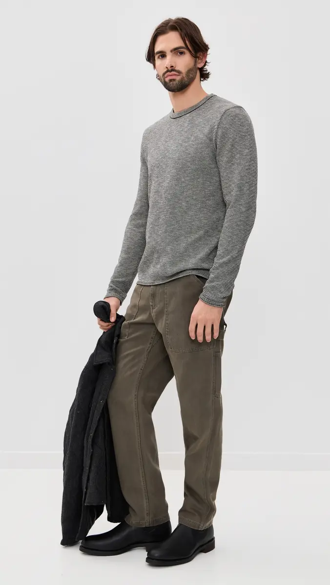 Billy Reid Tuck Stripe Crew | Thumbnail 4 Billy Reid Tuck Stripe Crew | Thumbnail 4