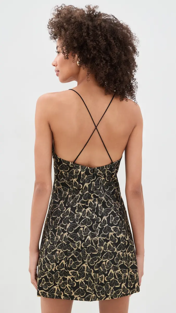 Alice + Olivia Tayla Structured Lantern Mini Dress | Thumbnail 3 Alice + Olivia Tayla Structured Lantern Mini Dress | Thumbnail 3