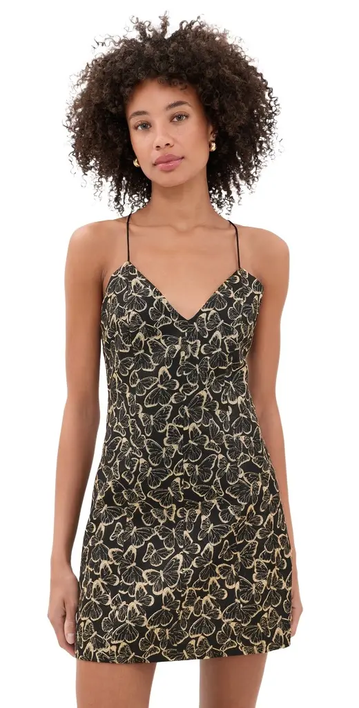 Alice + Olivia Tayla Structured Lantern Mini Dress