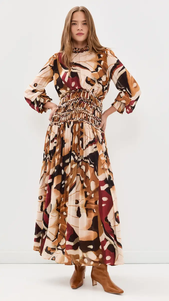 Farm Rio Borbofly Macrame Maxi Dress | Thumbnail 2 Farm Rio Borbofly Macrame Maxi Dress | Thumbnail 2