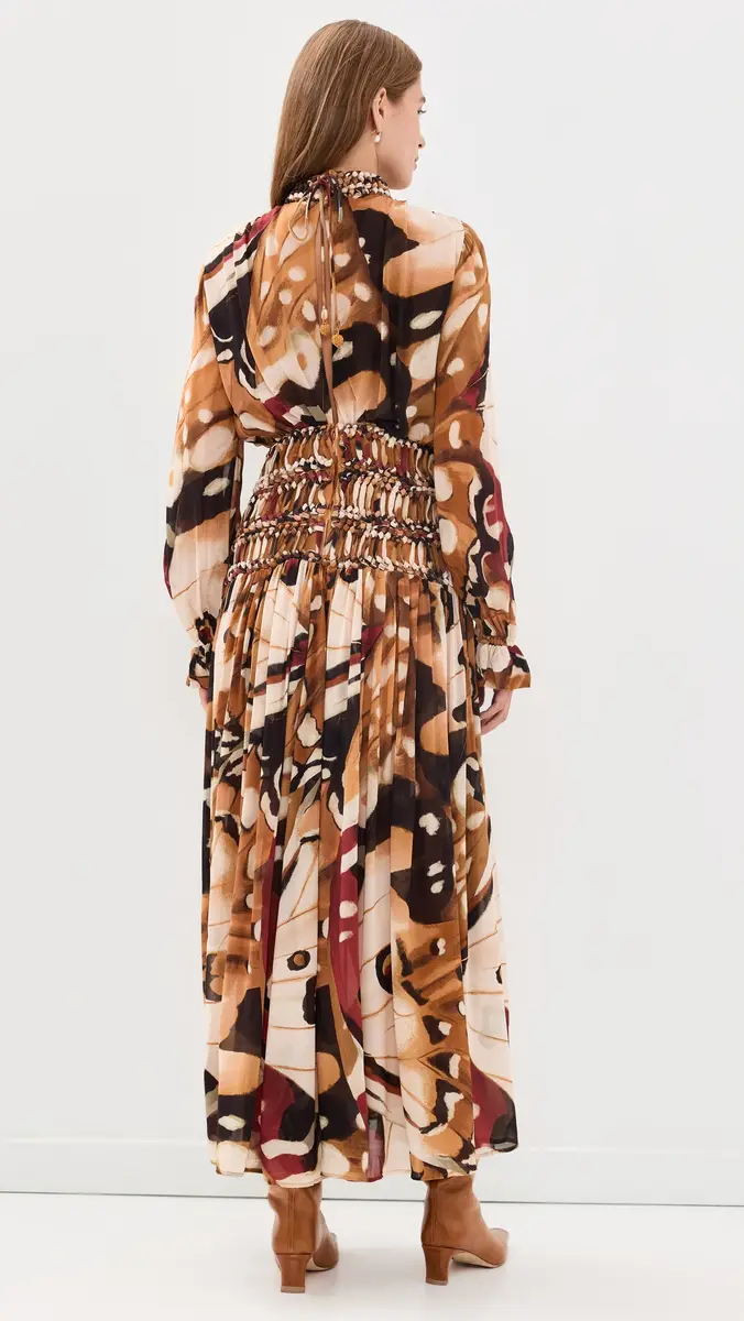 Farm Rio Borbofly Macrame Maxi Dress | Thumbnail 3 Farm Rio Borbofly Macrame Maxi Dress | Thumbnail 3