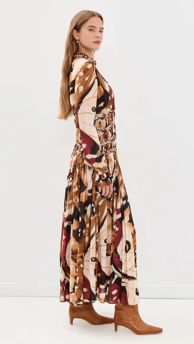 Farm Rio Borbofly Macrame Maxi Dress | Thumbnail 4 Farm Rio Borbofly Macrame Maxi Dress | Thumbnail 4