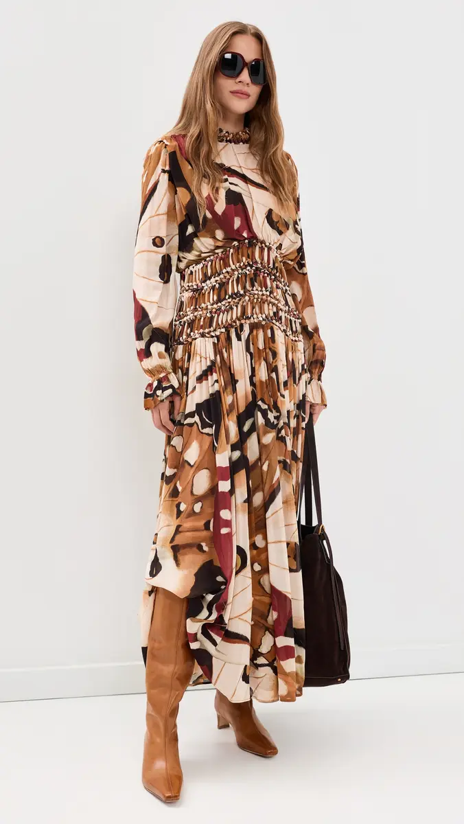 Farm Rio Borbofly Macrame Maxi Dress | Thumbnail 5 Farm Rio Borbofly Macrame Maxi Dress | Thumbnail 5