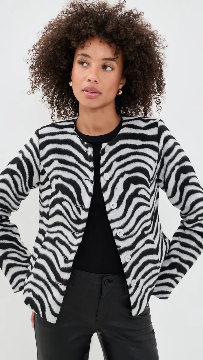 Bailey Rose Zebra Jacket | Thumbnail 2 Bailey Rose Zebra Jacket | Thumbnail 2