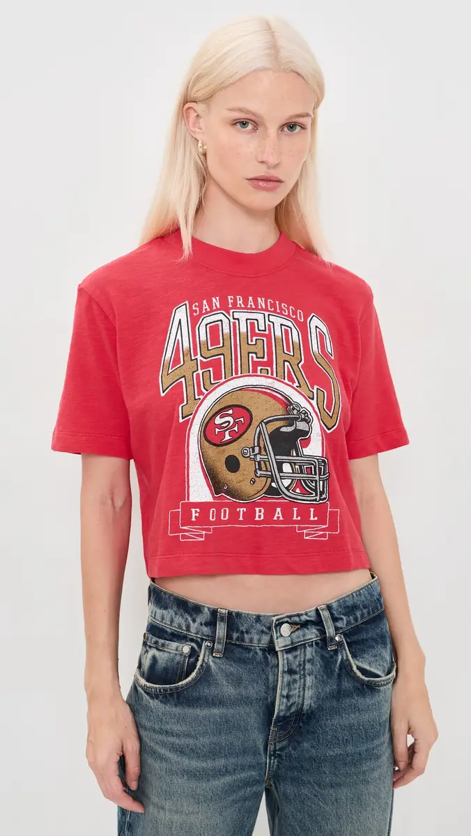 Junk Food 49ers Mock Neck Crop Tee | Thumbnail 2 Junk Food 49ers Mock Neck Crop Tee | Thumbnail 2