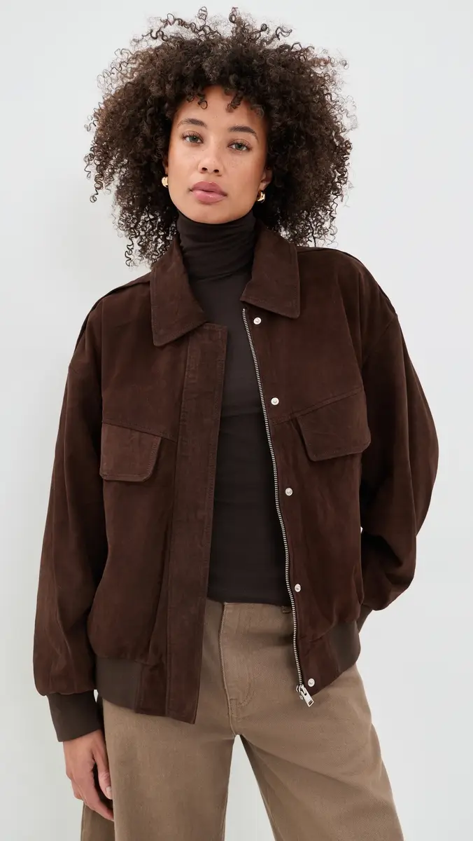 LAMARQUE Trevanna Suede Bomber Jacket | Thumbnail 2 LAMARQUE Trevanna Suede Bomber Jacket | Thumbnail 2
