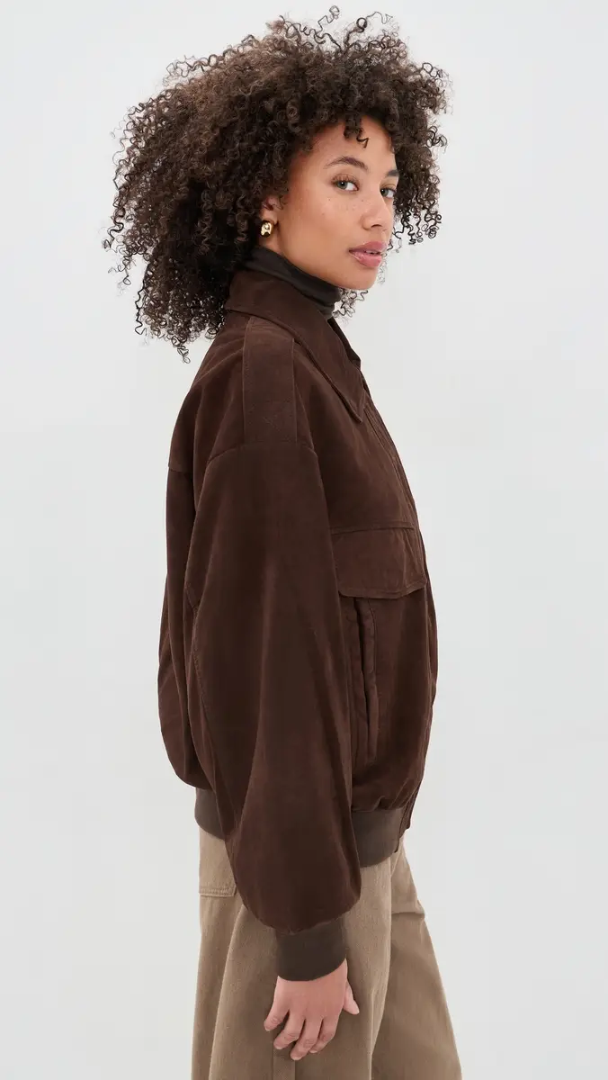 LAMARQUE Trevanna Suede Bomber Jacket | Thumbnail 4 LAMARQUE Trevanna Suede Bomber Jacket | Thumbnail 4