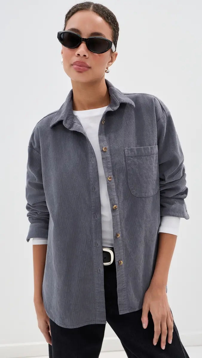 LE BOP Winnie Corduroy Button Down Shirt | Thumbnail 2 LE BOP Winnie Corduroy Button Down Shirt | Thumbnail 2