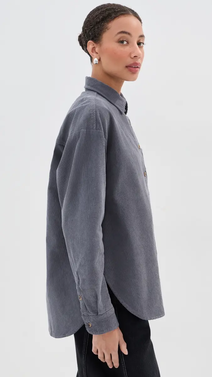 LE BOP Winnie Corduroy Button Down Shirt | Thumbnail 4 LE BOP Winnie Corduroy Button Down Shirt | Thumbnail 4