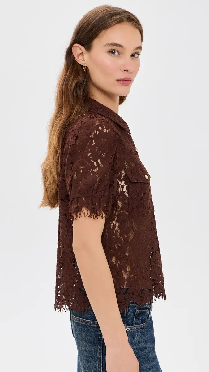 Generation Love Mikaelle Lace Shirt | Thumbnail 4 Generation Love Mikaelle Lace Shirt | Thumbnail 4