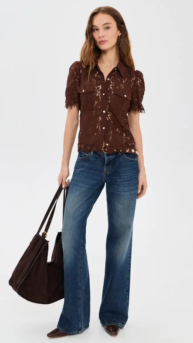 Generation Love Mikaelle Lace Shirt | Thumbnail 5 Generation Love Mikaelle Lace Shirt | Thumbnail 5