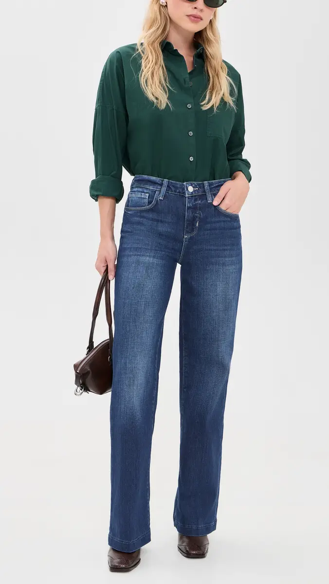 L'Agence Petite Scottie Wide Leg Jeans | Thumbnail 5 L'Agence Petite Scottie Wide Leg Jeans | Thumbnail 5