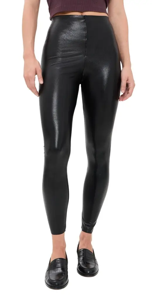 Petite Faux Leather Leggings