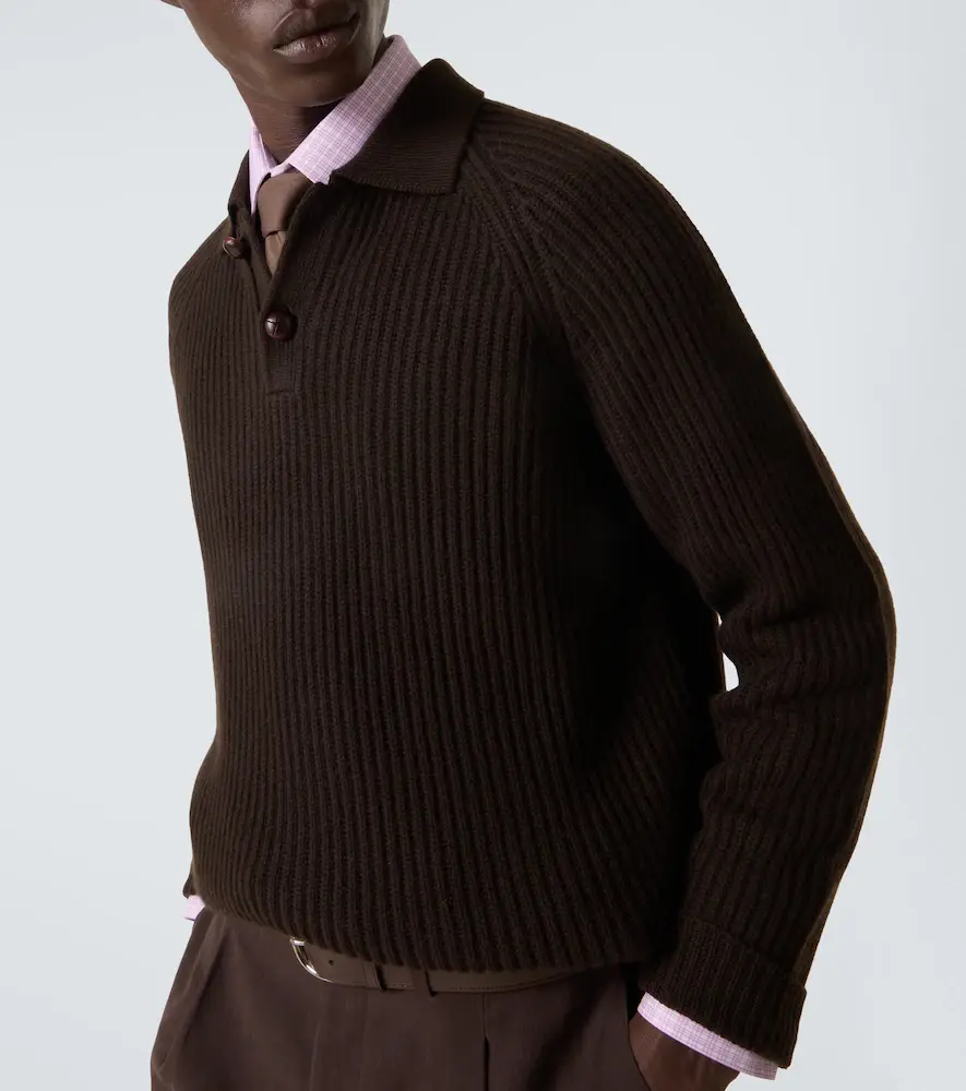 Arch4 Mr Darius cashmere polo sweater | Thumbnail 3 Arch4 Mr Darius cashmere polo sweater | Thumbnail 3