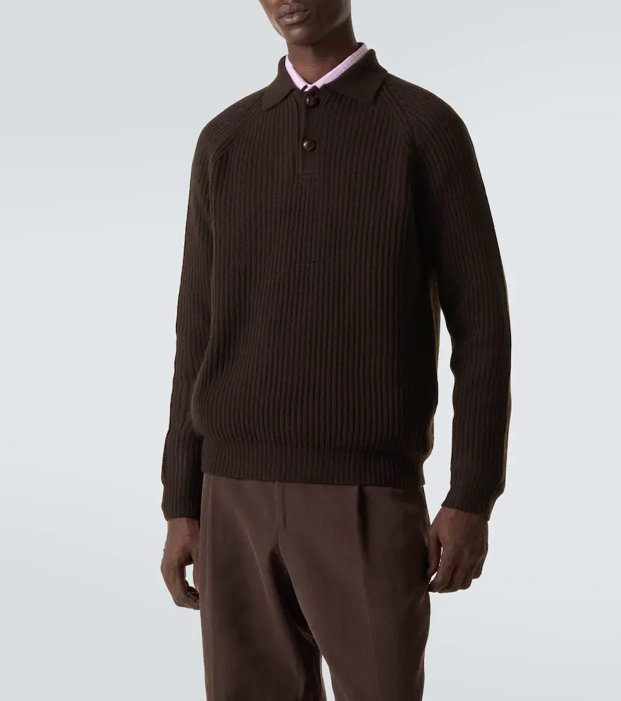 Arch4 Mr Darius cashmere polo sweater | Thumbnail 4 Arch4 Mr Darius cashmere polo sweater | Thumbnail 4